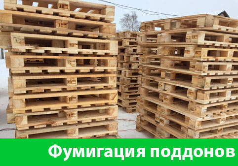 Фумигация поддонов в городе Коломна